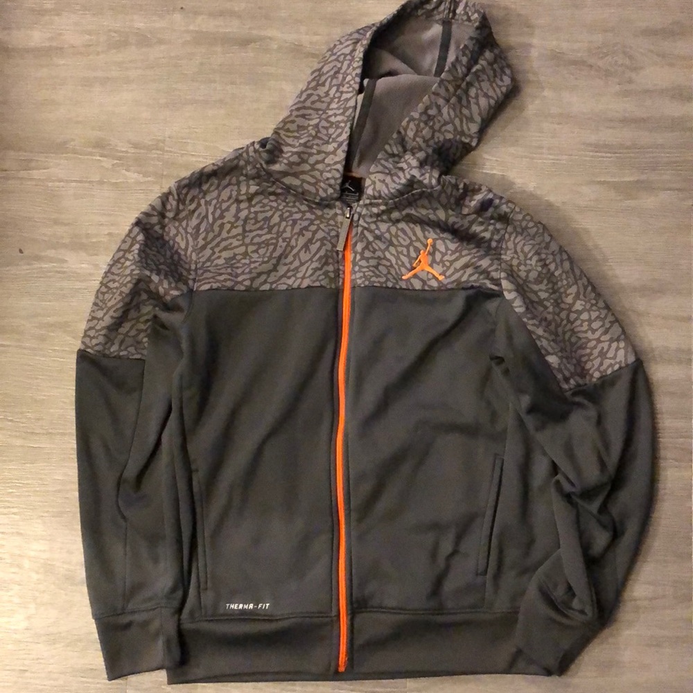 Kids Jordan zip up hoodie size large